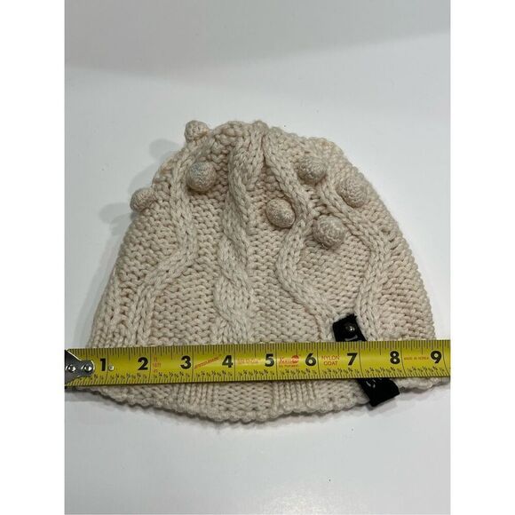 IKKS Beanie Knit Hat Cream One Size Adult - Picture 4 of 6